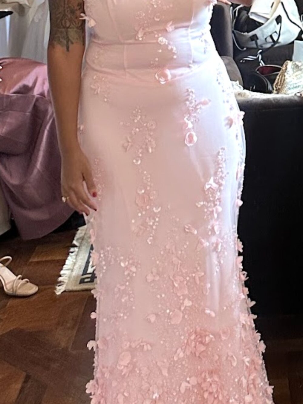 Oh Polly Pink Vasanta Embellished Dress - Picture 2 of 6